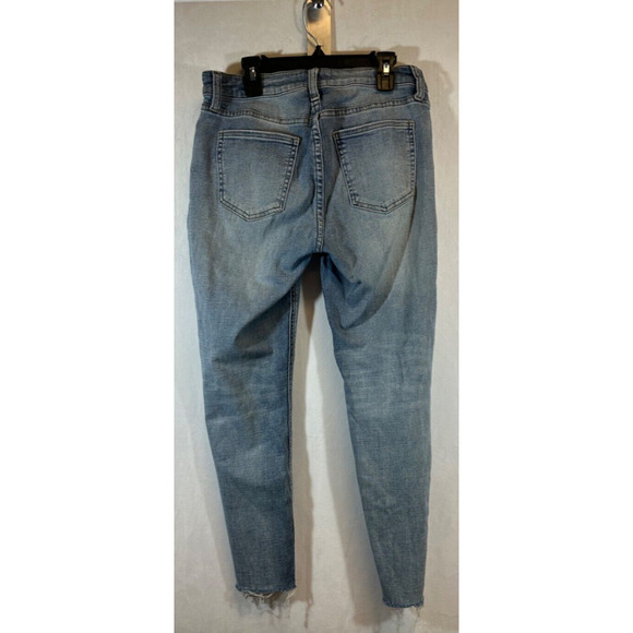 PISTOLA Womens Size 29 Mid Rise Stretch Denim Frayed Hem Ankle Skinny Jeans B5 - Picture 3 of 6